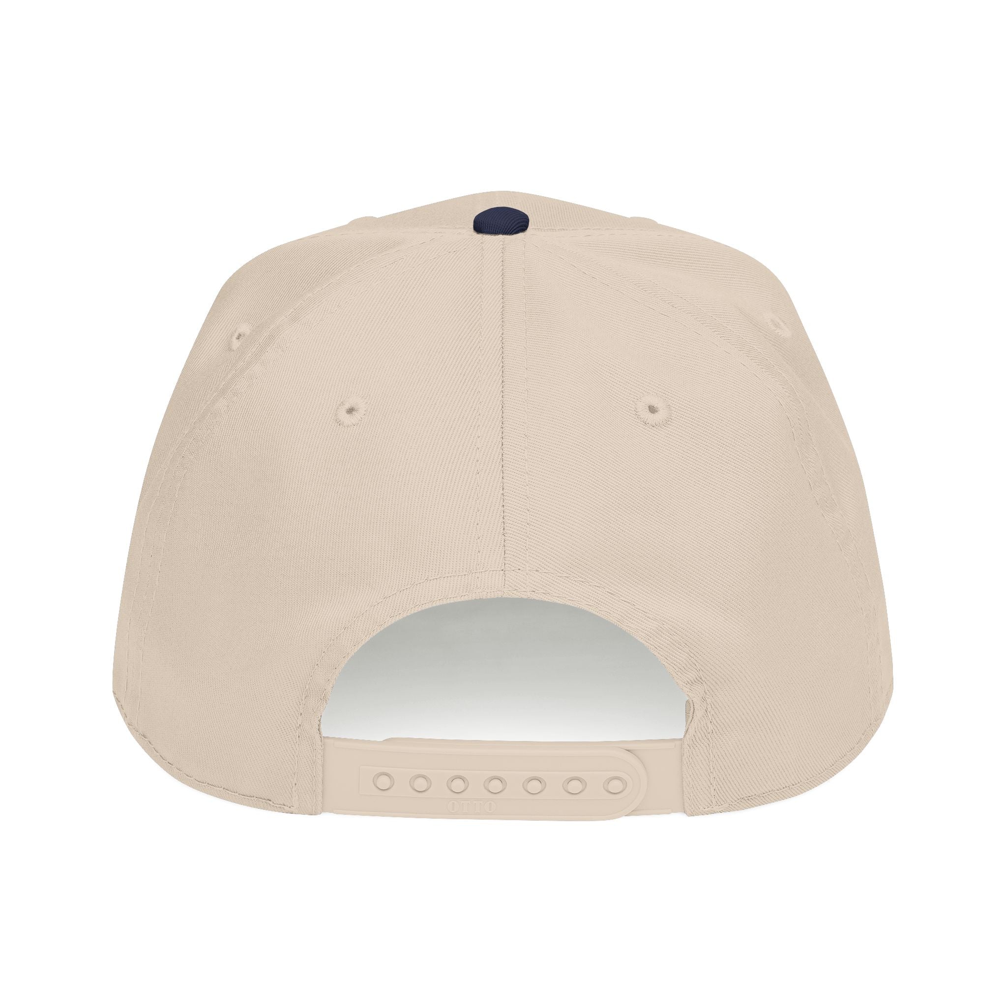Red, White, & Blonde - Red Font Mid Profile Baseball Cap