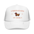 USA HotDoggo Hat  - Red Font Patriotic Foam Cap